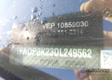 2013 Ford Focus Se из США, поврежденный, VIN 1FADP3K23DL249562